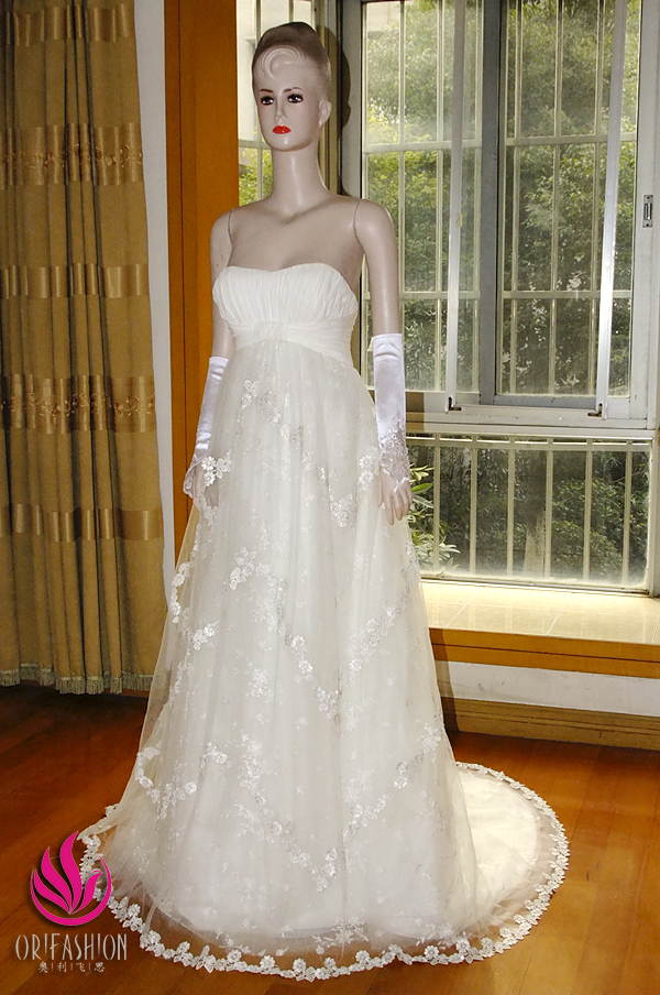 Orifashion HandmadeReal Romantic Tulle Wedding Dress